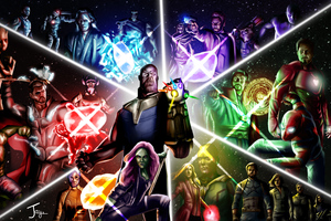 Avengers Infinity War Poster Digital Painting