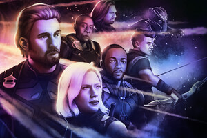 Avengers Infinity War Team Captain Artwork