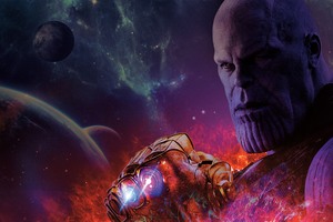 Avengers Infinity War Thanos With Gauntlet Infinity Stones