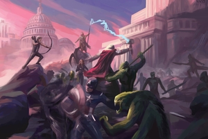 Avengers Loki Marvel Fan Art Wallpaper
