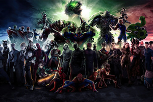 Avengers Mashup 5k (2560x1440) Resolution Wallpaper
