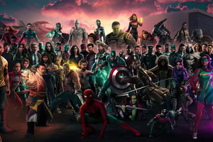 Avengers Mashup (320x240) Resolution Wallpaper