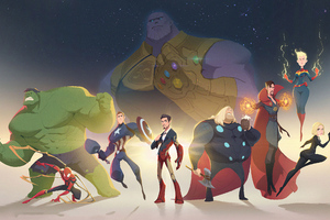 Avengers Minimal Artwork Wallpaper
