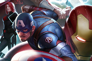 Avengers Team Wallpaper