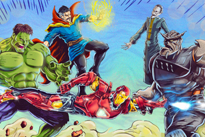 Avengers Vs Black Order Wallpaper