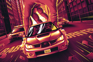 Baby Driver New Art Wallpaper