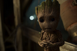 Baby Groot In Guardians of the Galaxy Vol 2 Wallpaper