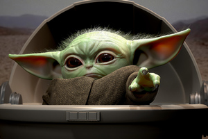 Baby Yoda 4k Art