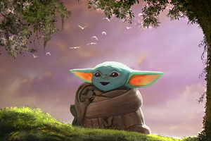Baby Yoda Fanart 4k