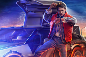 Back To The Future Marty Poster Wallpaper