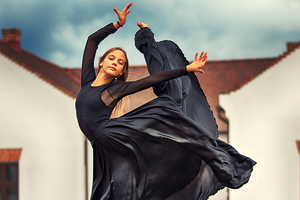 Ballerina Dancer Black Clothing Wallpaper