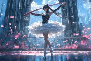 Ballerina Girl Who Knows Both Ways (3840x2160) Resolution Wallpaper