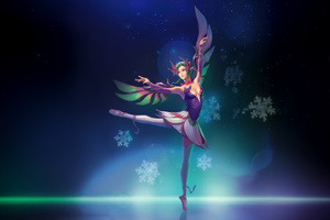Ballet Of The Snowfall (5120x2880) Resolution Wallpaper