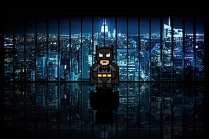 Bat 8 Bits Wallpaper
