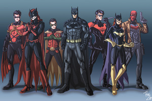 Bat Family 5k Wallpaper
