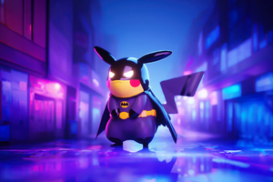 Bat Pikachu (1600x900) Resolution Wallpaper