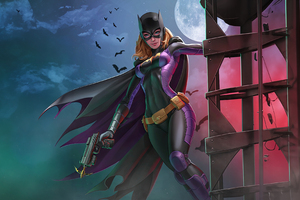 Batgirl Rising (1336x768) Resolution Wallpaper
