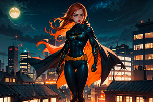 Batgirl Watch From The Rooftop (2048x1152) Resolution Wallpaper