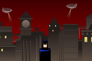 Batman 4k Gotham Artwork (2560x1024) Resolution Wallpaper