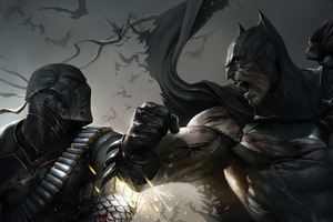 Batman And Deathstroke 4k 2020 Wallpaper