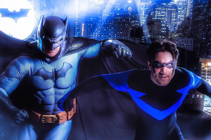 Batman And Nightwing Cosplay