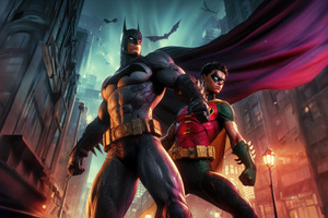 Batman And Robin Epic Adventures (1336x768) Resolution Wallpaper