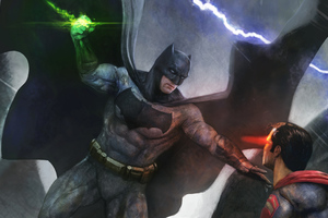 Batman And Superman Fight 4k
