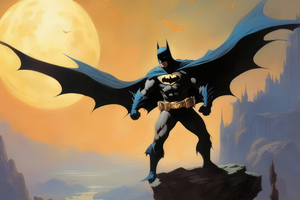 Batman Artful Arrival (1280x800) Resolution Wallpaper