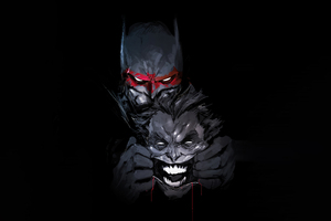 Batman Battles Joker (1336x768) Resolution Wallpaper