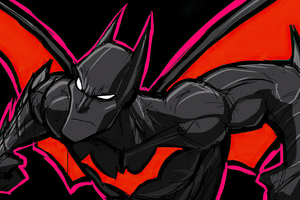 Batman Beyond Comic Sketch Art 4k (3840x2160) Resolution Wallpaper