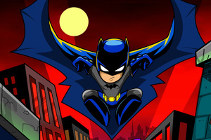Batman Cartoon Art 4k Wallpaper
