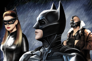 Batman Catwoman Bane