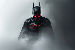 Batman Coming Out Of The Mist (2560x1600) Resolution Wallpaper