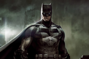 Batman Dark Knight Artwork (1280x720) Resolution Wallpaper