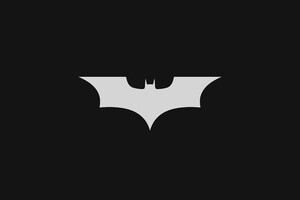 Batman Dark Minimal Logo 4k