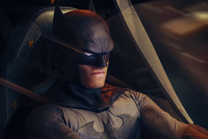 Batman Driving Batmobile