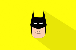 Batman Face Logo Minimal 5k