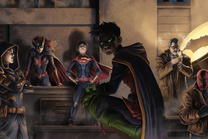 Batman Family And Villians Wallpaper