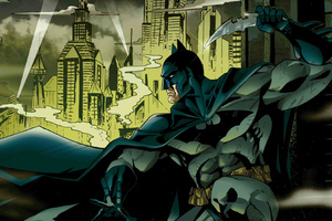 Batman Gotham Night (1366x768) Resolution Wallpaper