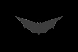 Batman Grey Logo 8k