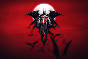 Batman Harley Quinn Devil 4k