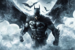 Batman Icon Of Power (1366x768) Resolution Wallpaper