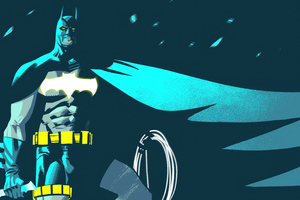 Batman Illustration 2023 (2560x1080) Resolution Wallpaper