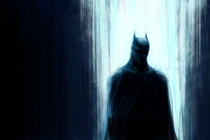 Batman In Lights (2560x1024) Resolution Wallpaper