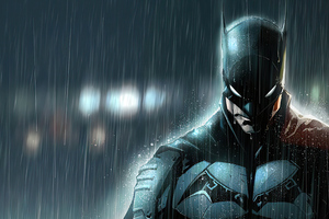 Batman In Rain 4k