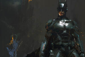 Batman In The Night Artwork (1600x900) Resolution Wallpaper