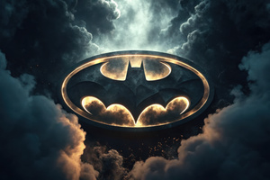 Batman Logo Roar (1600x900) Resolution Wallpaper
