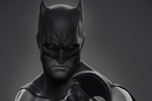 Batman Monochrome Art 4k