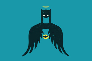 Batman Peaceful Illustration 4k (1280x800) Resolution Wallpaper