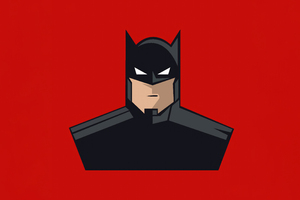Batman Red Artwork Wallpaper